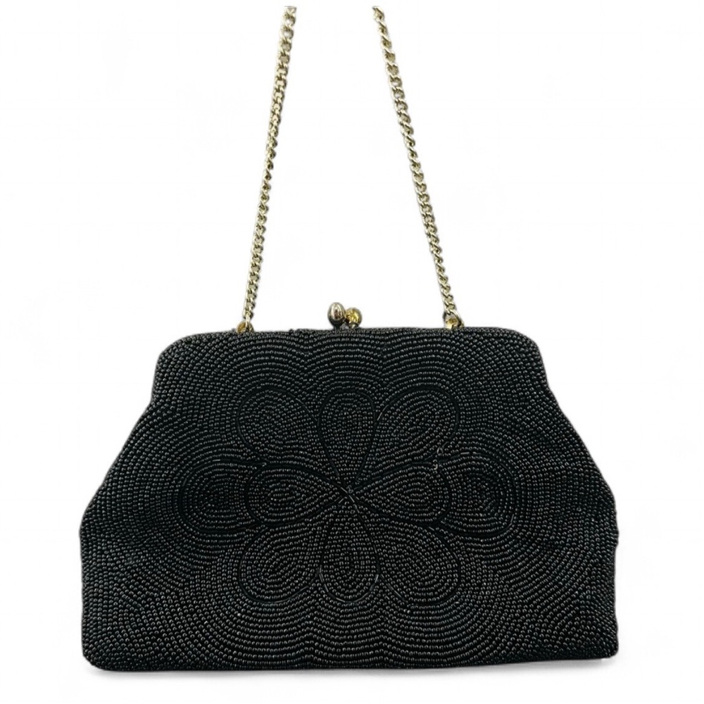 Women’s Elegant Black Bonsoir Beaded Evening Bag